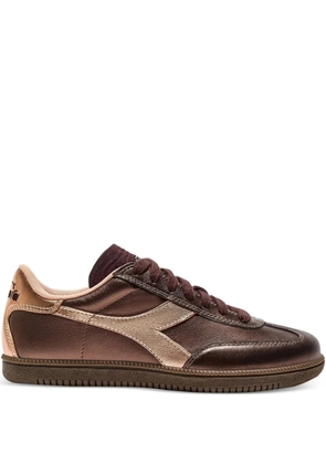 Diadora metallic leather sneakers - Brown