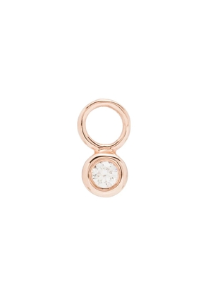 Roxanne First 14kt rose gold diamond single charm - Pink