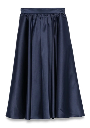 Blanca Vita satin midi skirt - Blue