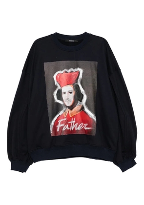 SONGZIO graphic-print sweatshirt - Blue