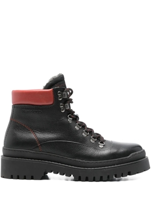 Marc O'Polo lace-up leather boots - Black