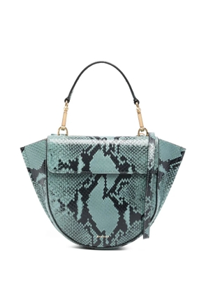 Wandler flap top handle tote bag - Blue