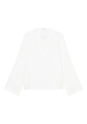 Marc O'Polo bell-sleeve V-neck blouse - White
