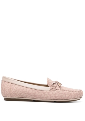 Michael Michael Kors Juliette logo-print loafers - Pink