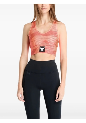 Under Armour logo-patch sports bra - Orange