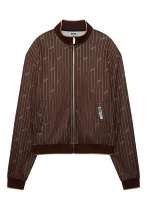 GCDS pinstriped track jacket - Brown