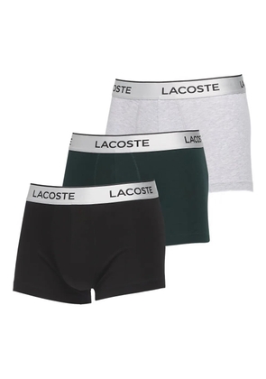 Lacoste logo-waistband boxer (set of three) - Silver