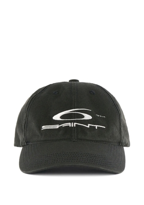 SAINT MXXXXXX logo-embroidered baseball cap - Black