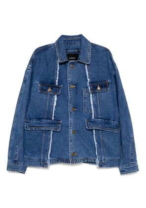 SONGZIO asymmetric denim jacket - Blue