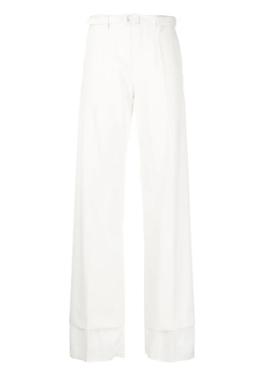 MM6 Maison Margiela high-waisted flared trousers - White