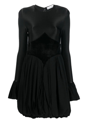 Rabanne panelled flare dress - Black