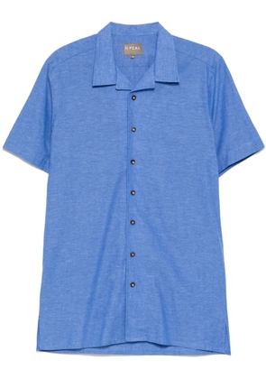N.Peal cuban collar shirt - Blue