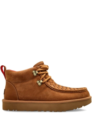 UGG Ambush woven lace-up boots - Brown