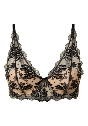 TWINSET embroidered-tulle bralette - Neutrals