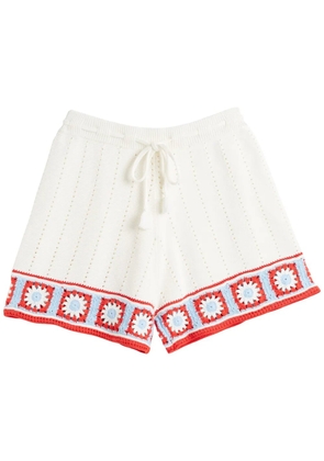 Chinti & Parker crochet shorts - White