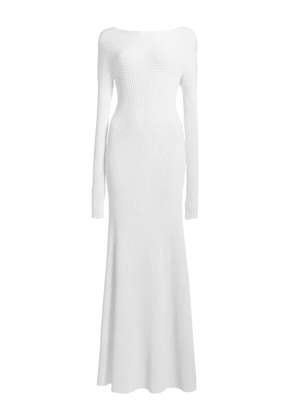 A.W.A.K.E. Mode off-shoulder maxi dress - White