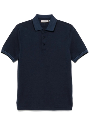 Canali piqué polo shirt - Blue
