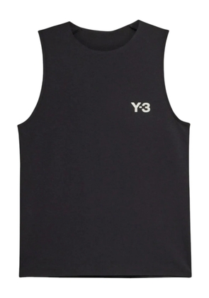 Y-3 cut-out back tank top - Black
