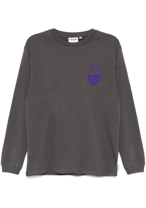 CHOCOOLATE rabbit graphic long-sleeved T-shirt - Grey