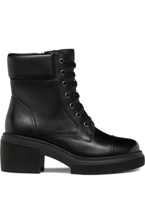 Geox lace-up platform boots - Black