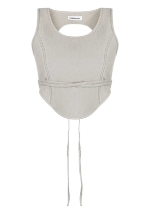 Low Classic cropped corset top - Brown