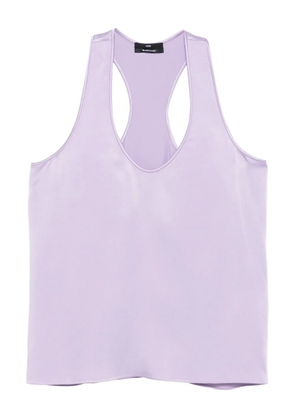 CHB CHRISTIAN BOARO racerback satin top - Purple