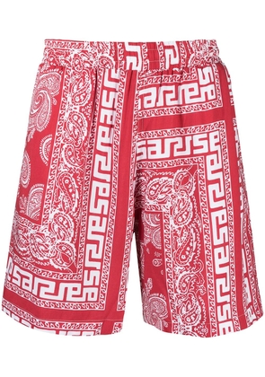 Aries paisley print swim shorts - Red