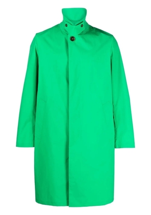 Mackintosh single-breasted midi coat - Green