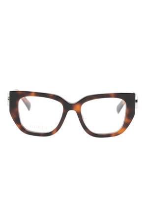 Gucci Eyewear cat eye-frame glasses - Brown