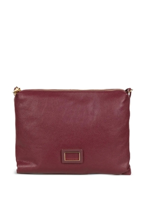 Marc Ellis zip plaque clutch bag - Red