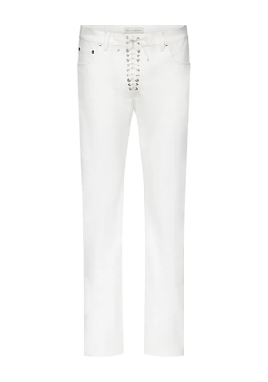 Ludovic de Saint Sernin lace-up jeans - White