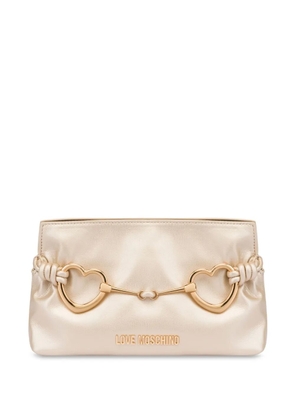 Love Moschino heart-plaque cross body bag - Pink