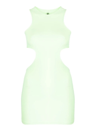 Reina Olga cut-out sleeveless minidress - Green