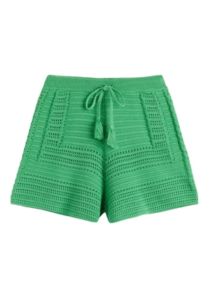 Chinti & Parker crochet-knit shorts - Green