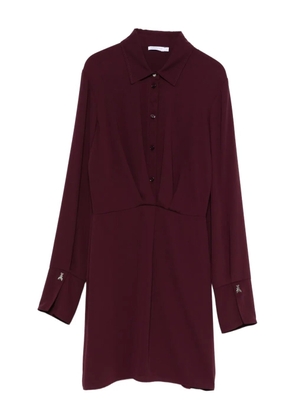 Patrizia Pepe long sleeve shirt dress - Purple