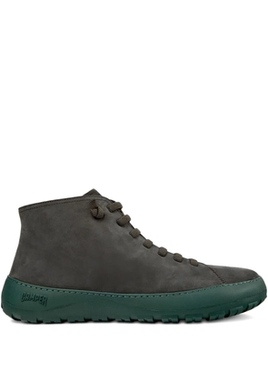 Camper Peu lace-up leather ankle boots - Grey