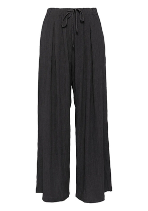 b+ab drawstring straight-leg trousers - Grey