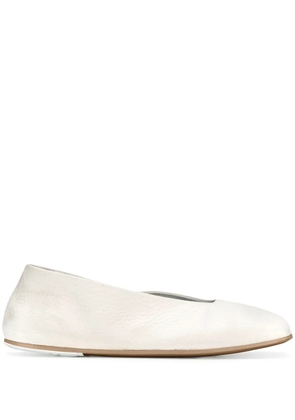 Marsèll square toe ballerinas - White