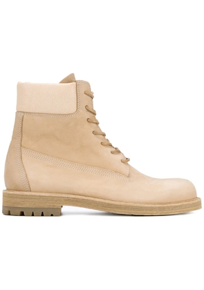 Hender Scheme industrial lace-up boots - Neutrals