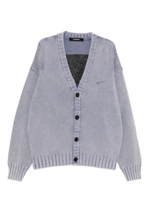 SONGZIO angel embroidered cardigan - Blue