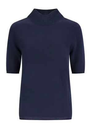 NOTSHY Madeleine high-neck short-sleeve top - Blue