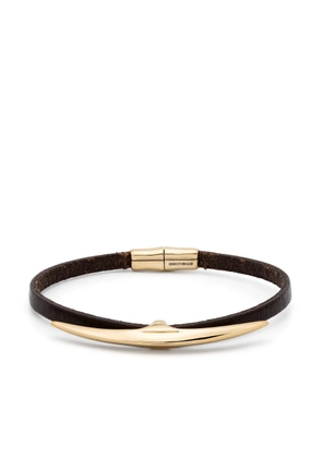 Shaun Leane gold vermeil and leather Arc bracelet