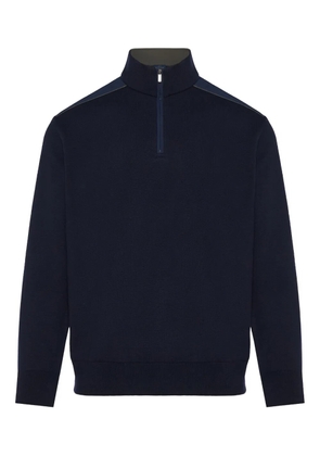 Paul & Shark half-zip panelled sweater - Blue