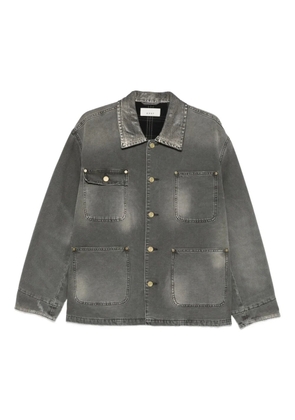 6397 Chore Coat button patch pocket jacket - Grey