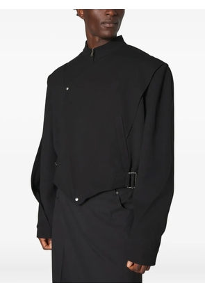 Mugler asymmetric-zip jacket - Black