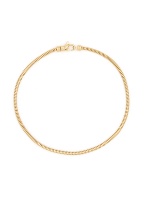 Tom Wood Snake slim gold-plated bracelet