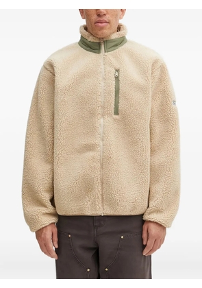 NO PROBLEMO zipped fleece jacket - Neutrals