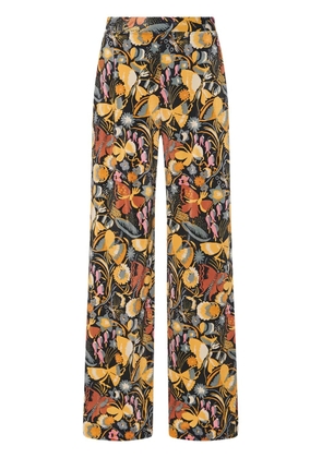 Rosetta Getty Fitted straight-leg velvet trousers - Black