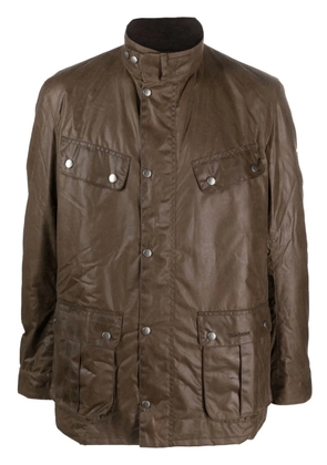 Barbour press-stud crinkled raincoat - Brown