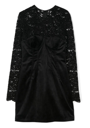 Chiara Ferragni panelled mini dress - Black